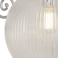 Applique Belvue - Metallo cromato e vetro acidato