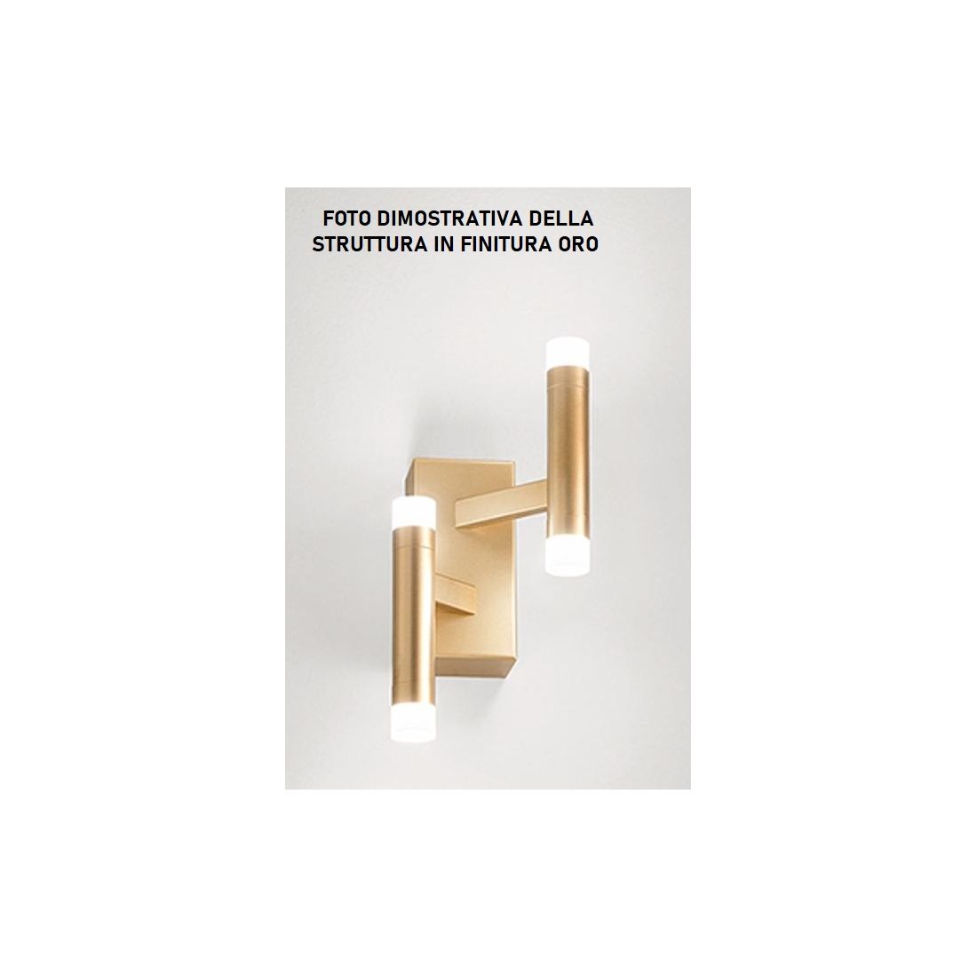 Applique  Candles 4 LUCI in metallo e alluminio oro LED  24W 1680Lm 3000K 40cm