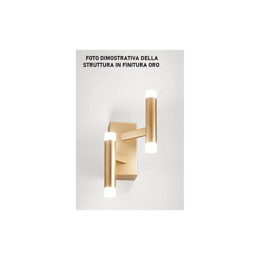 Applique  Candles 4 LUCI in metallo e alluminio oro LED  24W 1680Lm 3000K 40cm