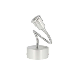 Applique Faretto Lampada Led Da Parete Muro Flessibile Bianco Caldo 1W 220V