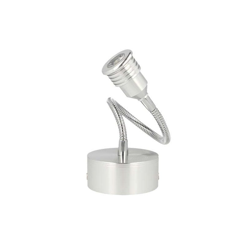 Applique Faretto Lampada Led Da Parete Muro Flessibile Bianco Caldo 1W 220V