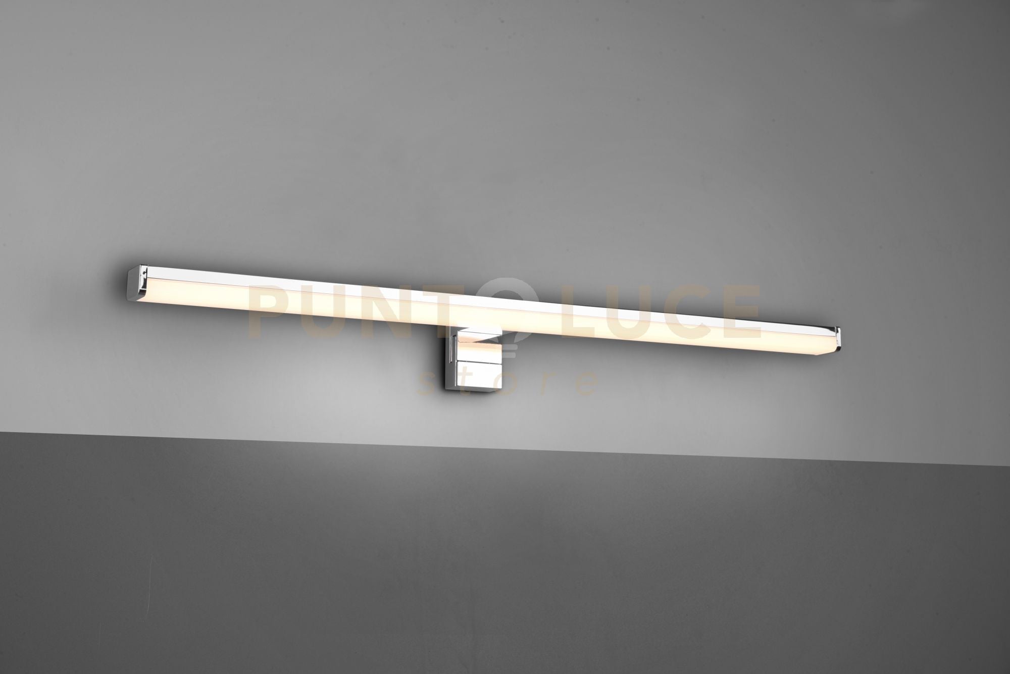 LINO H2O APPLIQUE LED 11W 1350lm, 3000K CROMO ANCHE CON POSSIBILITA' DI AVVITARE SU SPECCHIO IP44 L. 60CM