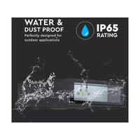 Applique Lampada LED da Muro Rettangolare 4W Colore Nero 6500K IP65 Esterno Up-Down SKU-218563