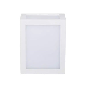 Applique Lampada Led Da Muro Parete a Lanterna 12W 4000K Carcassa Nera IP65 360 Gradi SKU-8341