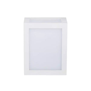 Applique Lampada Led Da Muro Parete a Lanterna 12W 6400K Carcassa Bianca IP65 360 Gradi SKU-8336