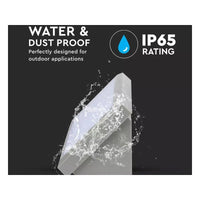 Applique Lampada Led Da Parete Angolare 12W Colore Grigio 4000K IP65 Luce Indiretto SKU-218234