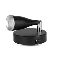 Applique Lampada Led Da Parete Colore Nero 3000K Con Testa Orientabile IP20 4,5W SKU-218263