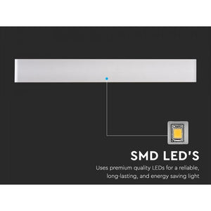 Applique Lampada Led Da Parete Rettangolare 20W 3000K Up-Down con Doppio Fascio Luminoso Carcassa Bianca IP44 SKU-218535