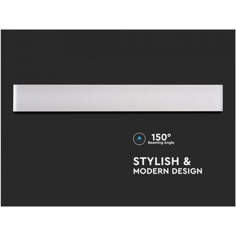 Applique Lampada Led Da Parete Rettangolare 20W 3000K Up-Down con Doppio Fascio Luminoso Carcassa Bianca IP44 SKU-218535