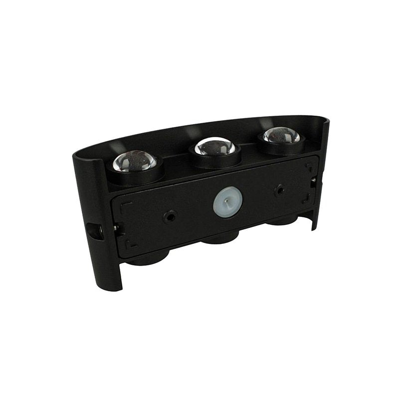 Applique Led Da Parete 6W Neutro 4000K Carcassa Nera Doppio Illuminazione Up-Down IP54 SKU-218616