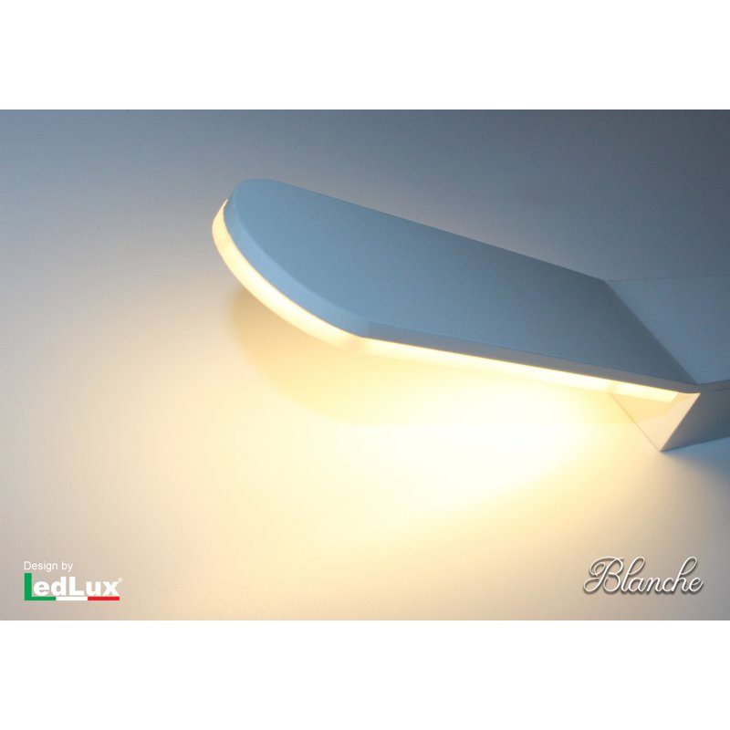 Applique Led Da Parete Modello Blanche Italian Design Moderna 6W Bianco Caldo