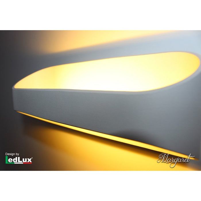 Applique Led Da Parete Modello Margaret Italian Design Moderna 10W Bianco Caldo