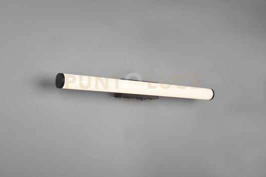 MATTIMO H2O APPLIQUE DA BAGNO LED 6,5W  680lm, 3000K NERO IP44 CON INTERRUTTORE L. 60,4CM