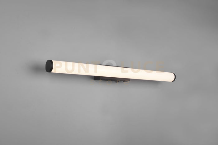 MATTIMO H2O APPLIQUE DA BAGNO LED 6,5W  680lm, 3000K NERO IP44 CON INTERRUTTORE L. 60,4CM