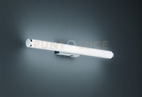 MATTIMO APPLIQUE LED 6,5W 680lm, 3000K PER BAGNO METALLO CROMATO E DIFFUSORE BIANCO IP44 CON INTERRUTTORE L. 60CM