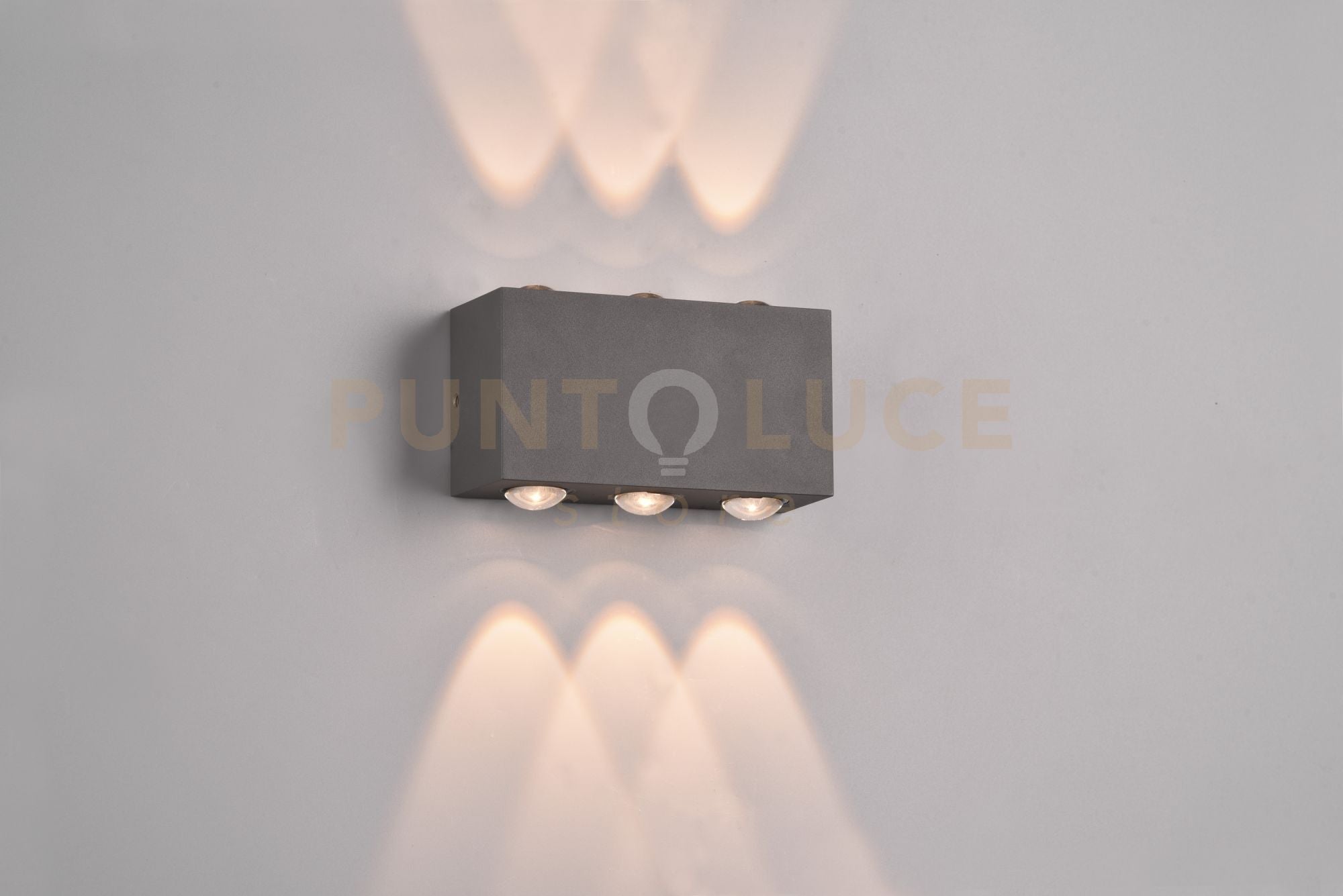 Applique a parete Clyde fusione alluminio nera 240760142