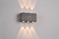 Applique a parete Clyde fusione alluminio nera 240760142