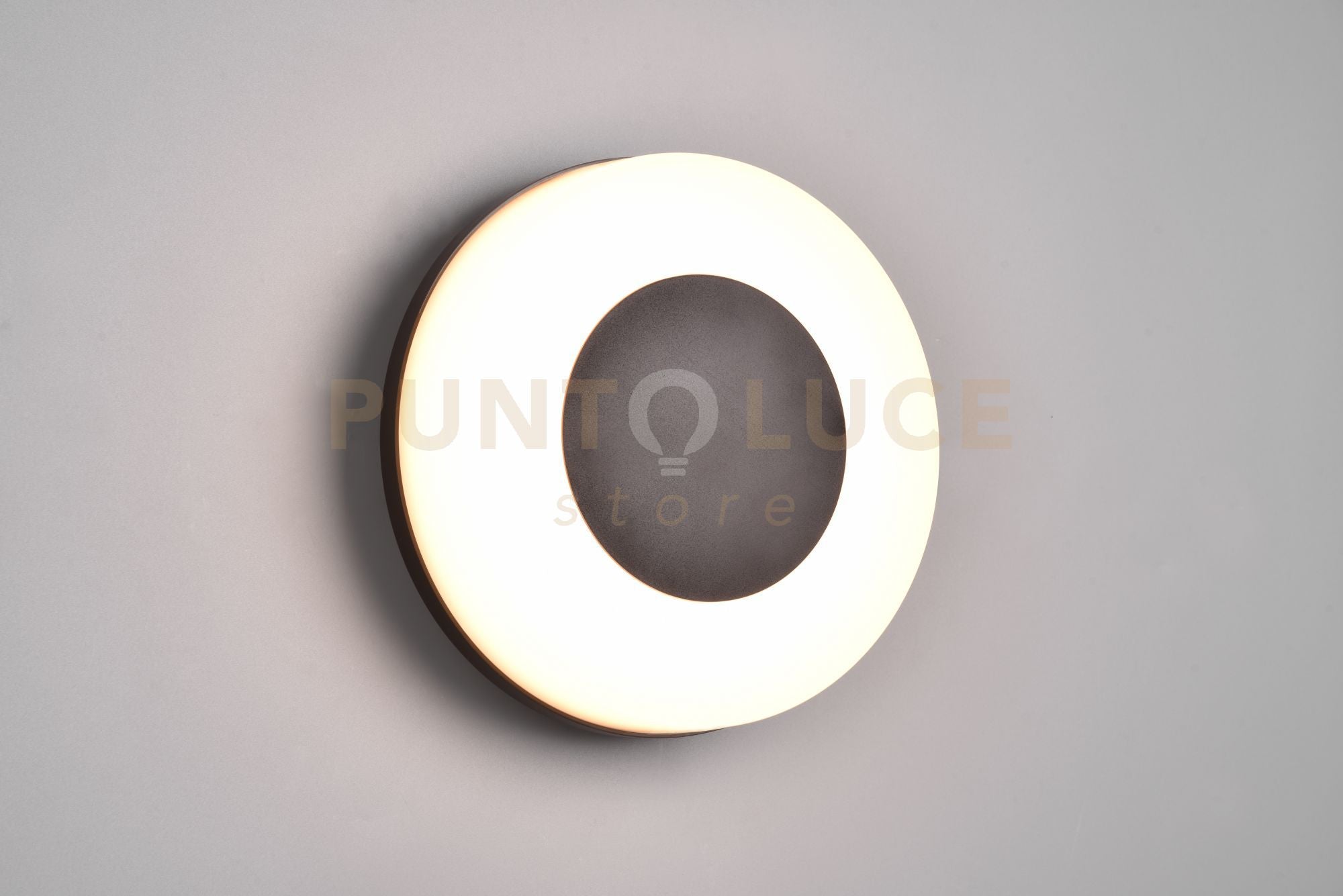 MORENA APPLIQUE DA ESTERNO LED 14W 1500lm, 2300+3000+4000K TONDA CON VARIAZIONE TEMPERATURA DI COLORE D.25CM IP54