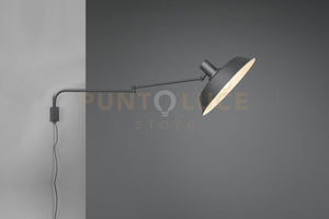 BOLDER APPLIQUE DECORATIVA CON PAGODA NERA ORIENTABILE E SNODABILE LUNGHEZZA MASSIMA 150CM 1 LUCE ATTACCO E27