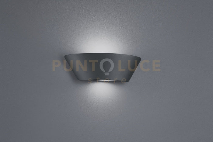Applique a parete led SACRAMENTO alluminio 227860242 antracite