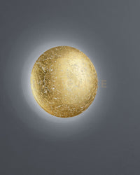 CHIROS APPLIQUE LED 8W · 1x 800lm, 3000K DIFFUSORE METALLO ORO D. 22CM