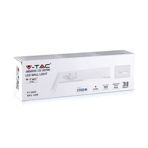 Applique da Comodino Per Lettura Con Doppia Illuminazione 3+6W Colore Bianco 3000K Hotel Casa SKU-211488