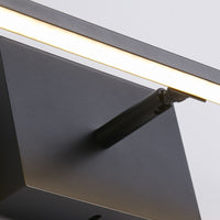 Applique da parete Amalfi LED IP44, metallo nero opaco