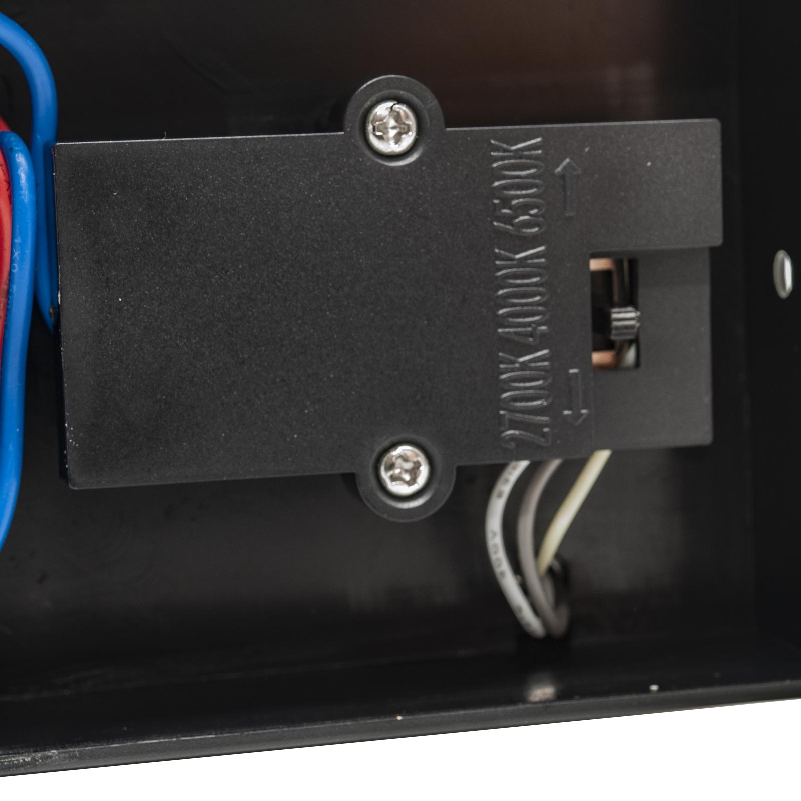 Applique esterno da parete con sensore LED CCT SWITCH 10W impermeabile IP54 luce muro giardino ingresso garage parcheggio COLORE NERO