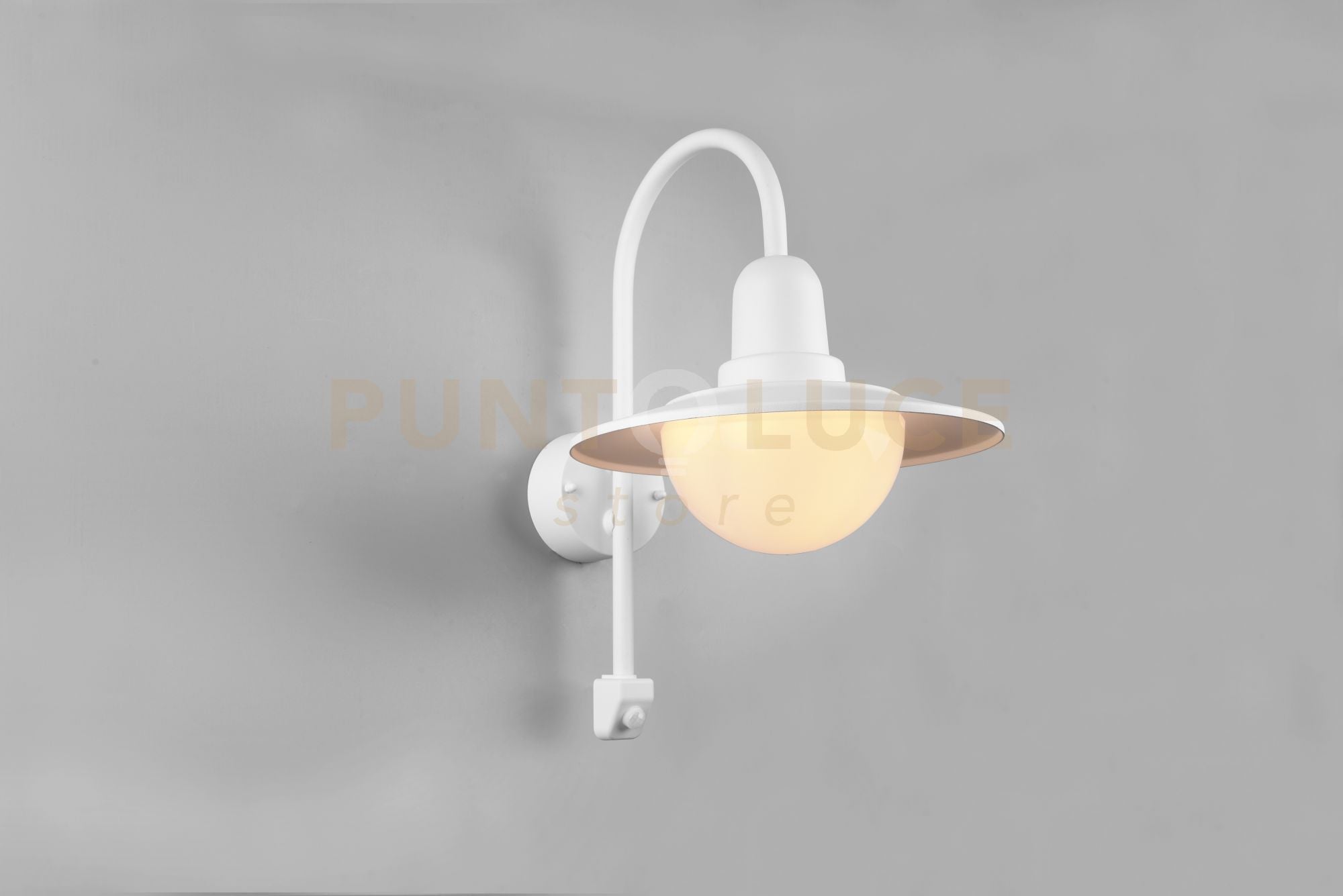 Applique esterno NORMAN alluminio con sensore bianco 207269131