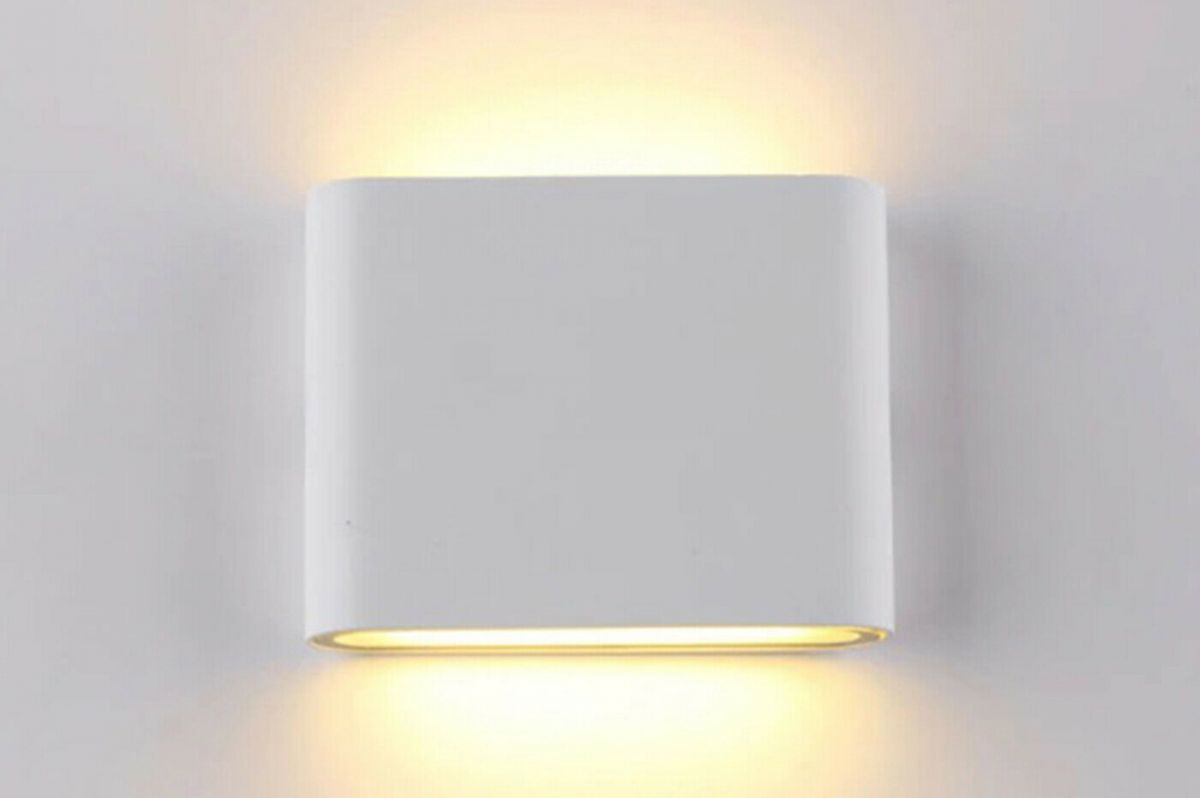Applique lampada led da parete rettangolare luce fredda doppia luce 2732