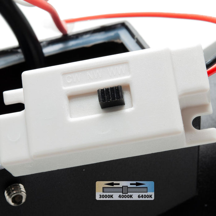 BOSTON Applique murale doppio fascio IP65 10w tecnologia LED CCT 3 tonalita di luce lampada parete UP DOWN balcone facciate 230V NERO