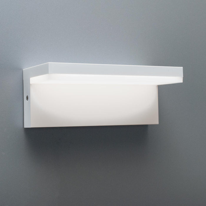 Applique parete LED 10W interruttore CCT da 2700K a 6500K lampada impermeabile esterni luce giardino balcone terrazza IP54 230V BIANCO