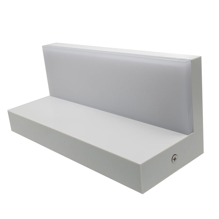 Applique parete LED 10W interruttore CCT da 2700K a 6500K lampada impermeabile esterni luce giardino balcone terrazza IP54 230V BIANCO