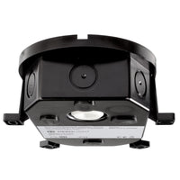 Plafoniera ovale IP54 tartaruga LED interruttore CCT doppia potenza luce parete soffitto cantina garage parcheggio balcone 230V colore NERO