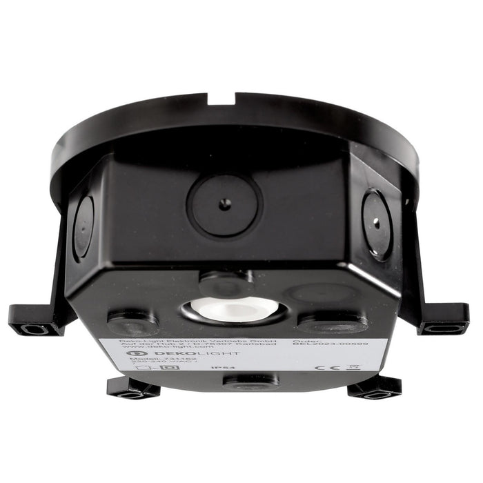 Plafoniera ovale IP54 tartaruga LED interruttore CCT doppia potenza luce parete soffitto cantina garage parcheggio balcone 230V colore NERO