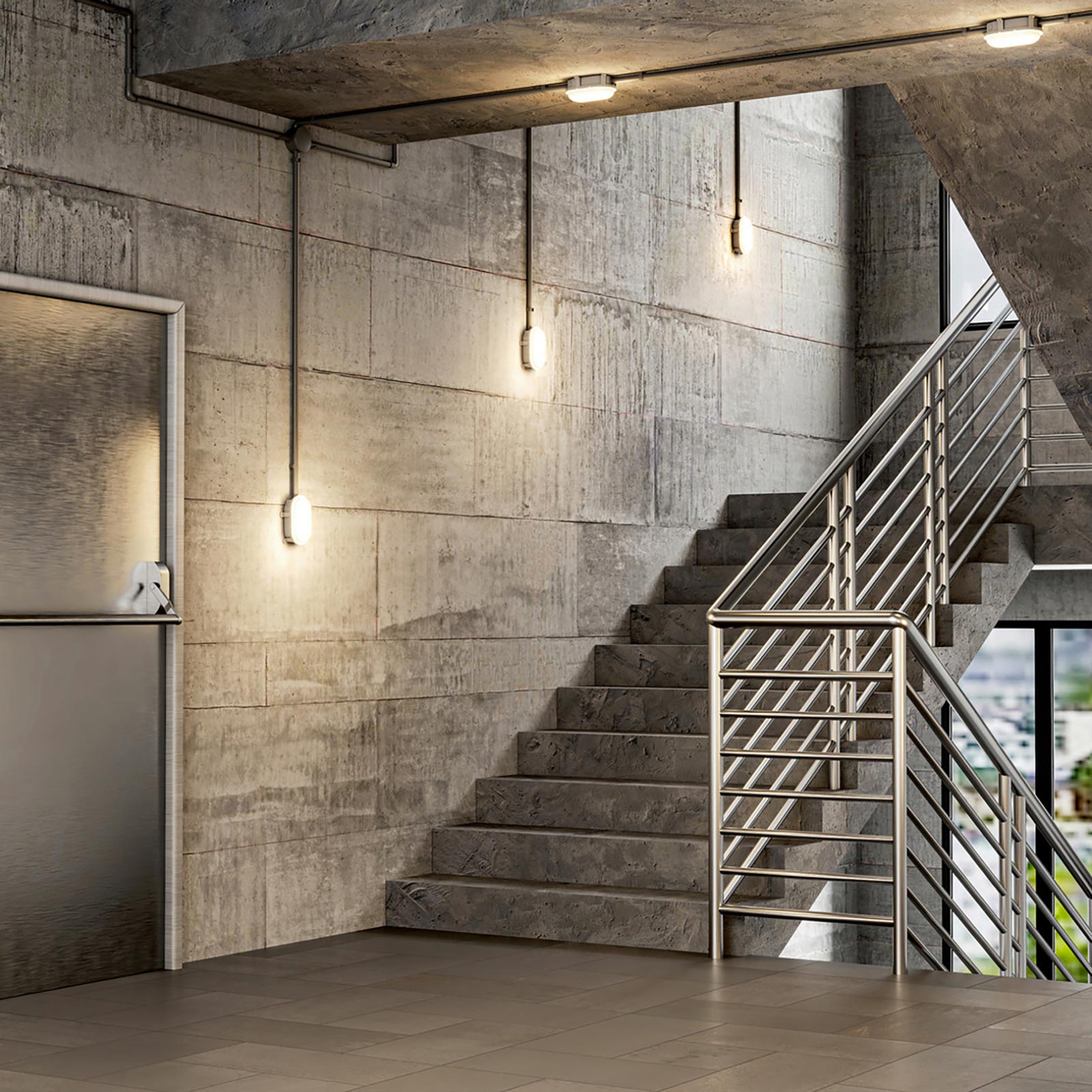 Plafoniera ovale IP54 tartaruga LED interruttore CCT doppia potenza luce parete soffitto cantina garage parcheggio balcone 230V colore GRIGIO