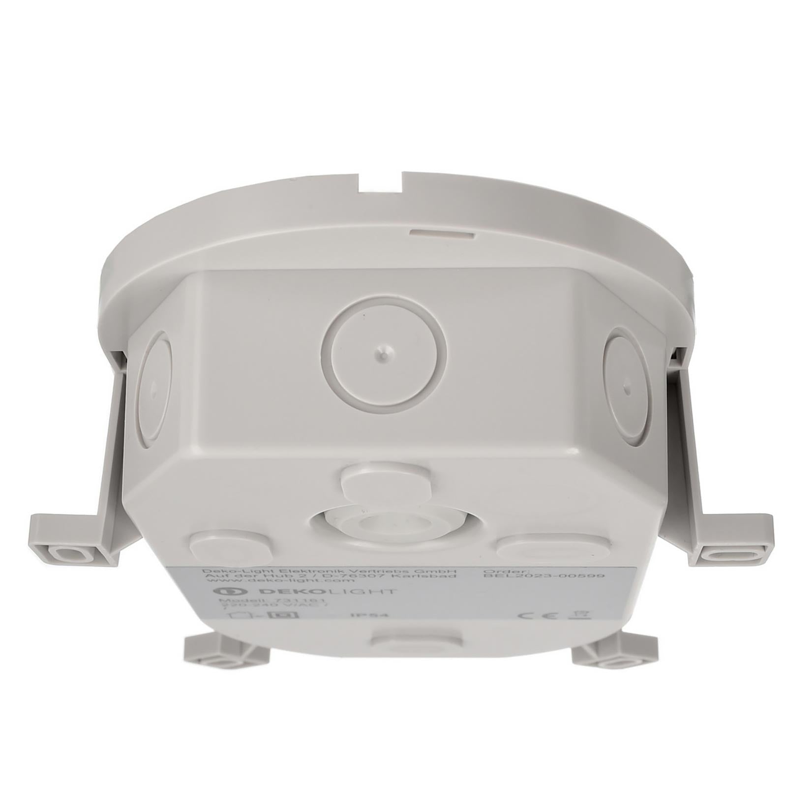 Plafoniera ovale IP54 tartaruga LED interruttore CCT doppia potenza luce parete soffitto cantina garage parcheggio balcone 230V colore GRIGIO