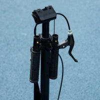 Monopattino Pieghevole per Adulti +14 Anni con Manubrio Regolabile Grandi Ruote da 20 cm Ammortizzatore e Doppio Freno in Alluminio, Verde