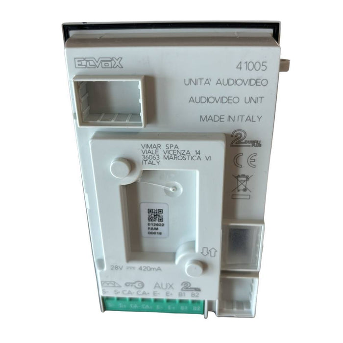 Vimar 41005 unità elettronica 2 fili plus a/v con telecamera grandangolare