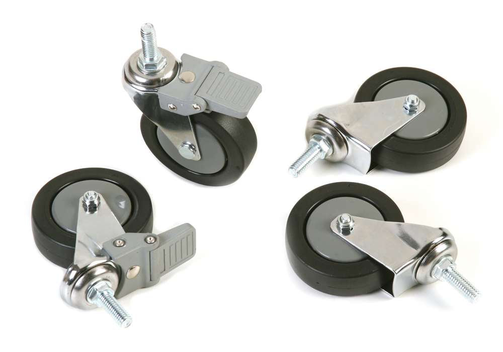 Archimede scaffale metallico set 4 ruote in gomma  cucina bagno garage cabina armadio