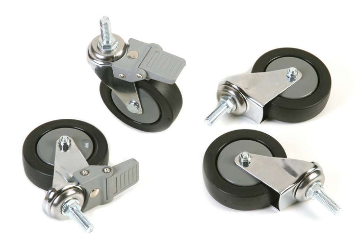 Archimede scaffale metallico set 4 ruote in gomma  cucina bagno garage cabina armadio