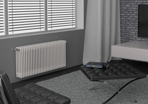 Batteria Completa Radiatore in Acciaio Cordivari ARDESIA 4 Colonne da 3 a 20 Elementi Interasse 1744 mm Altezza 1800 mm con Tappi e Riduzioni Inclusi