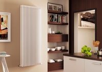 Batteria Completa Radiatore in Acciaio Cordivari ARDESIA 4 Colonne da 3 a 20 Elementi Interasse 1744 mm Altezza 1800 mm con Tappi e Riduzioni Inclusi