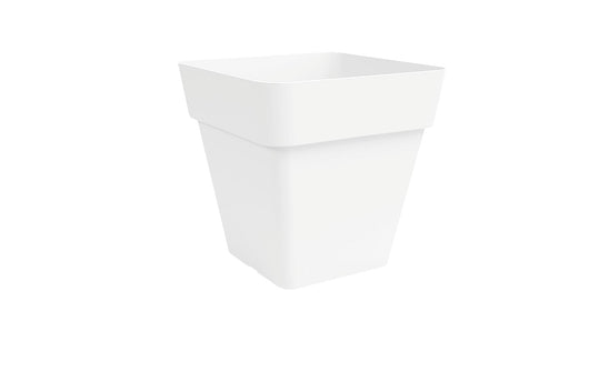 Nicoli vaso per fiori quadrato Arke quadro, fioriera in polietilene per interno ed esterno elegante, superficie opaca, dimensioni cm 39x39x39