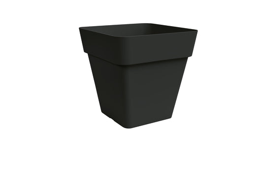 Nicoli vaso per fiori quadrato Arke quadro, fioriera in polietilene per interno ed esterno elegante, superficie opaca, dimensioni cm 39x39x39