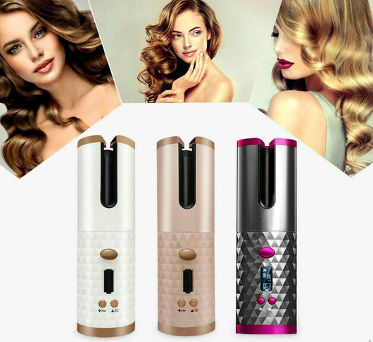 Arricciacapelli automatico wireless ricaricabile ferro USB ricci onde Art. 11170