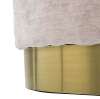 Puff Goldy Ovale Grande Rosa Cm 60X40X40