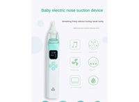 Aspiratore Nasale Elettrico 3-in-1 Neonati Ricaricabile Ugelli Silicone Anti-riflusso Cavo di tipo C