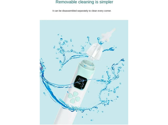 Aspiratore Nasale Elettrico 3-in-1 Neonati Ricaricabile Ugelli Silicone Anti-riflusso Cavo di tipo C