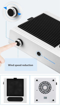 Aspiratore polveri per unghie da tavolo 80W manicure pedicure estetica BQ858-1